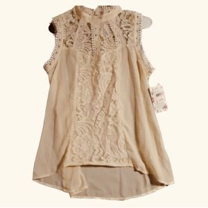 Self esteem lace boho blouse Sz S